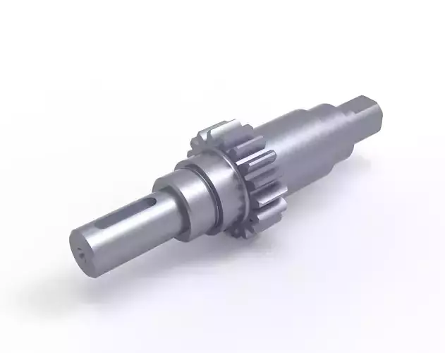 Gear shaft 3D print model
