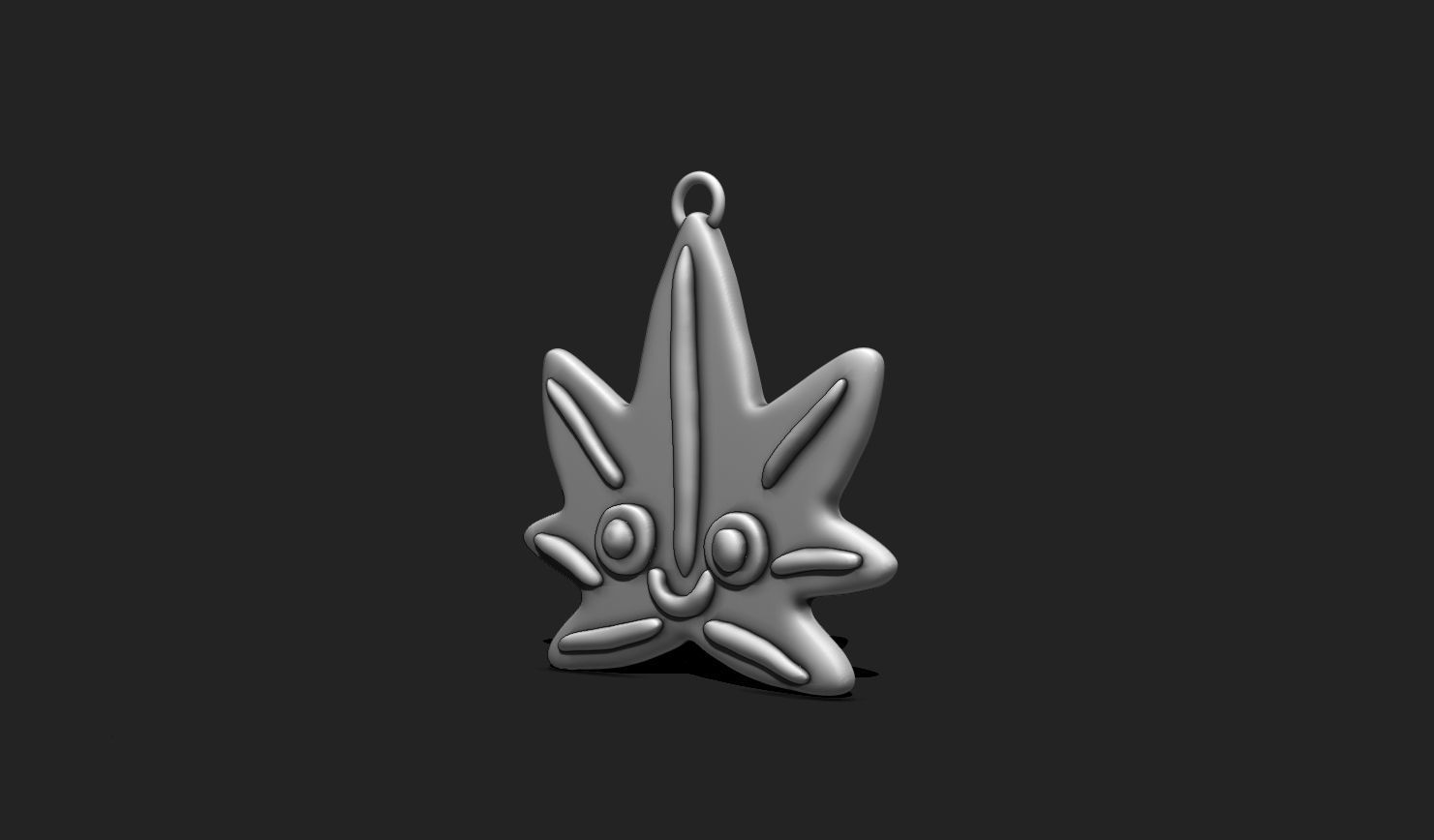 Happy Weed STL File for 3D Printing - Printable 3D Design 3D print model_4