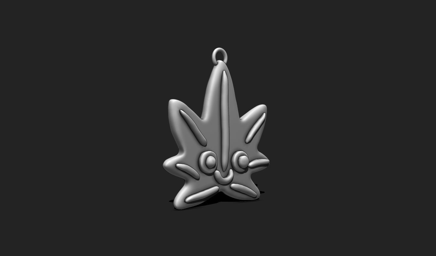 Happy Weed STL File for 3D Printing - Printable 3D Design 3D print model_2