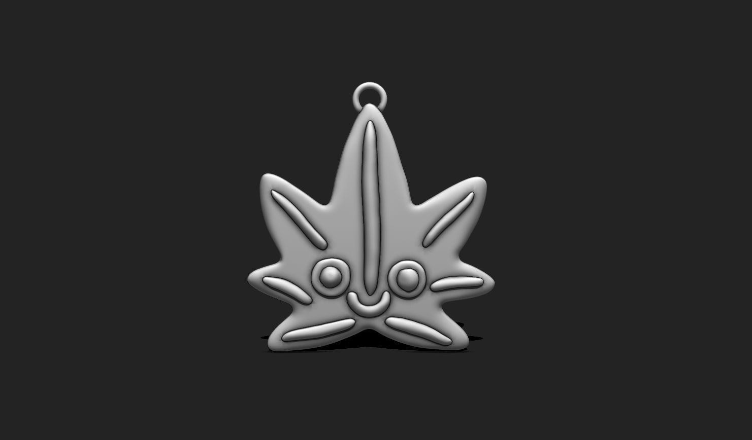 Happy Weed STL File for 3D Printing - Printable 3D Design 3D print model_6