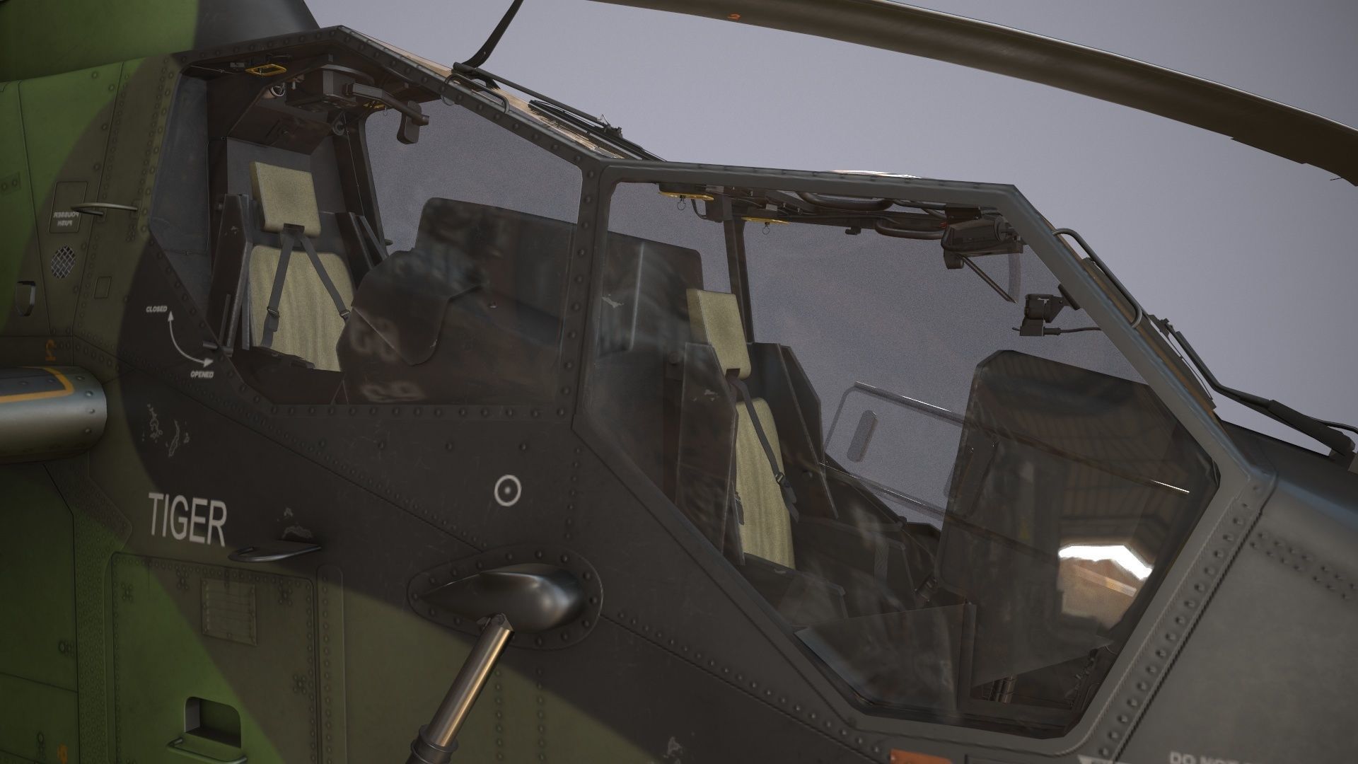  EC-665 Tiger UHT Germany Static Low-poly 3D model_9