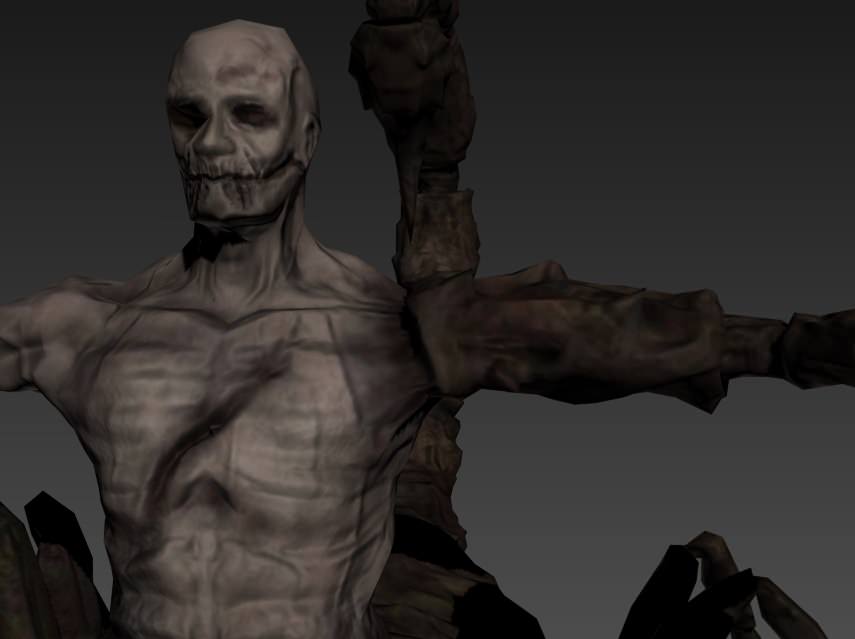 Rigged Scorpion Man Low-poly 3D model_1
