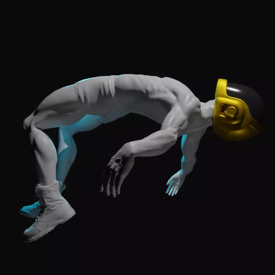 Daft Punk Sculpture 3D print model_0