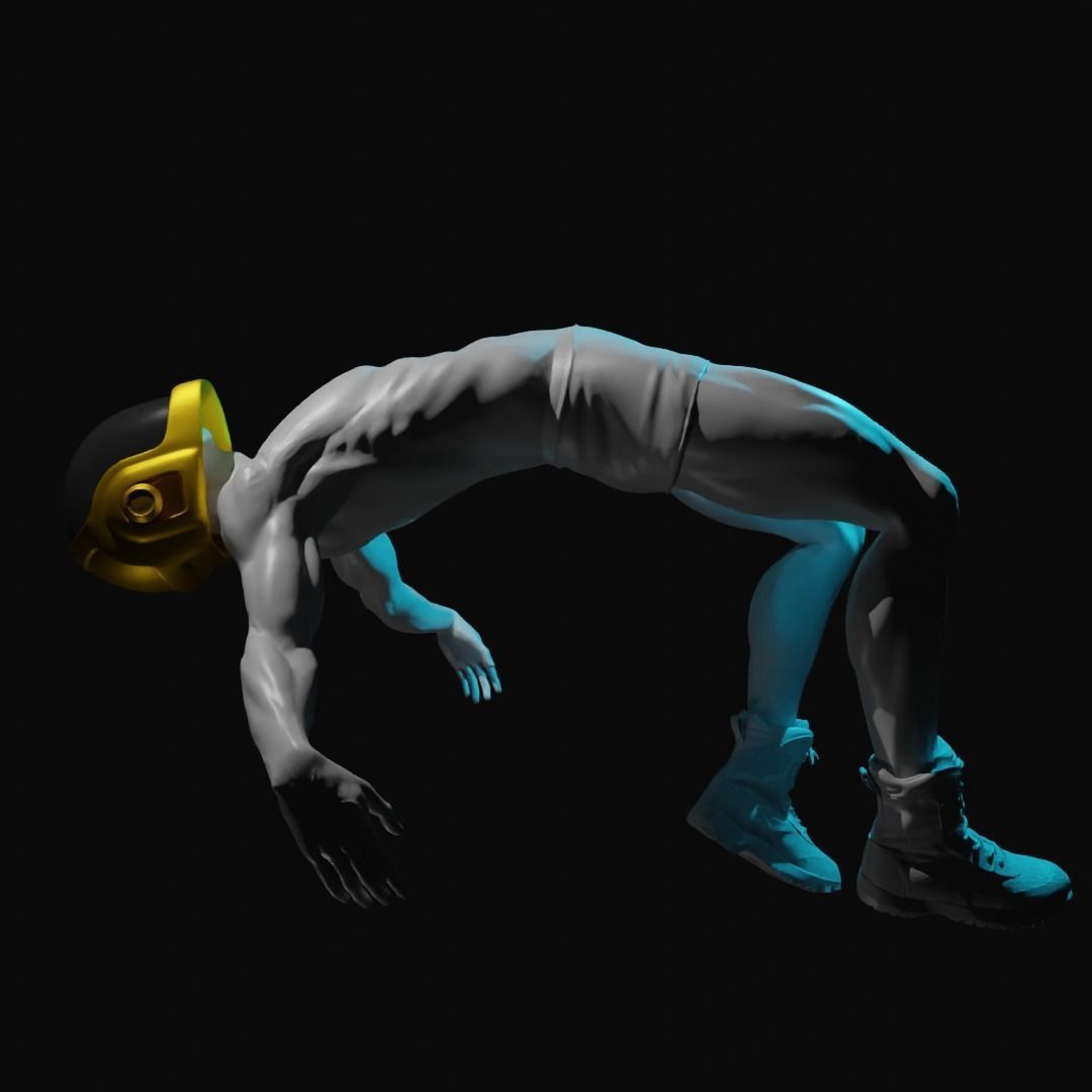 Daft Punk Sculpture 3D print model_1