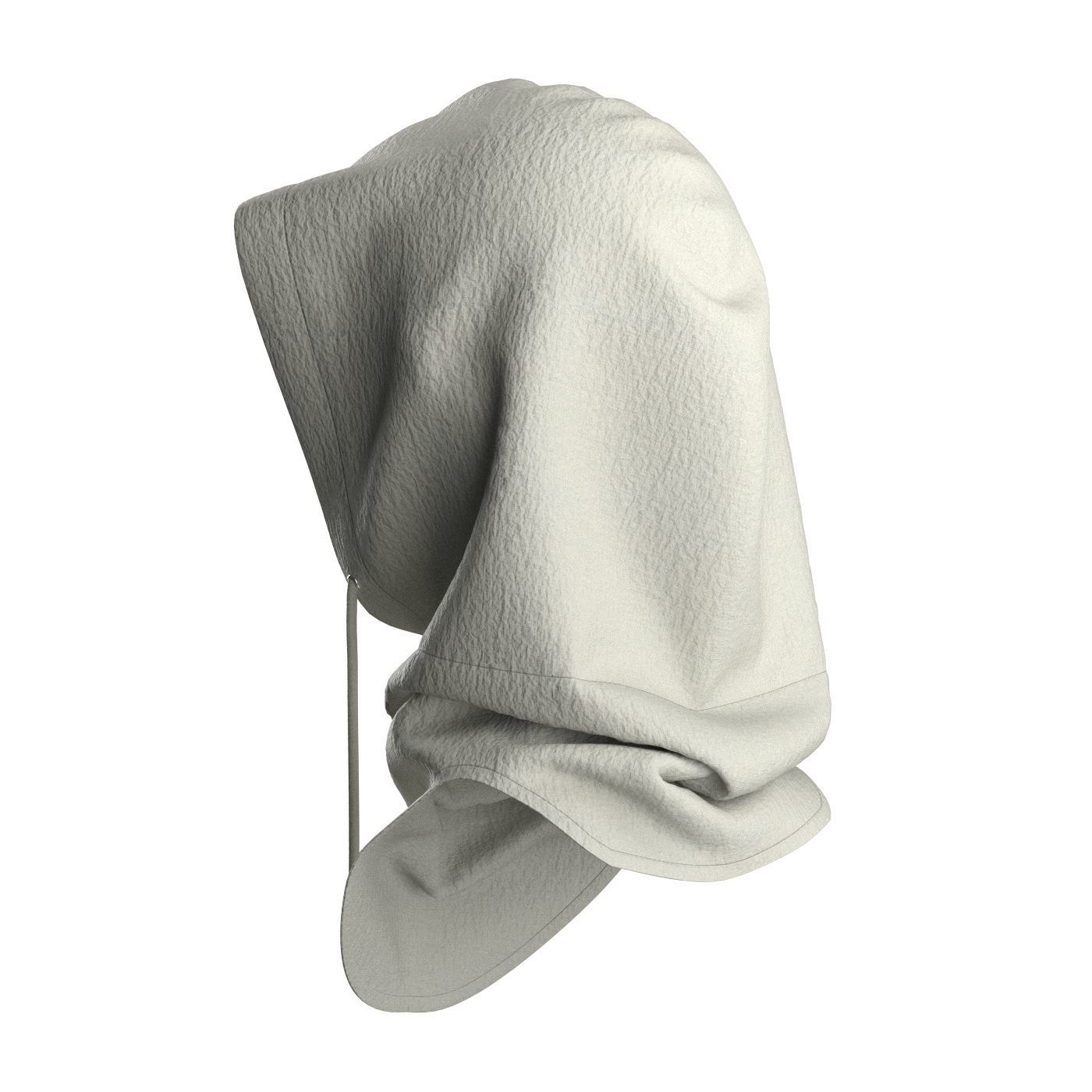 Grey Balaclava 3D model_5