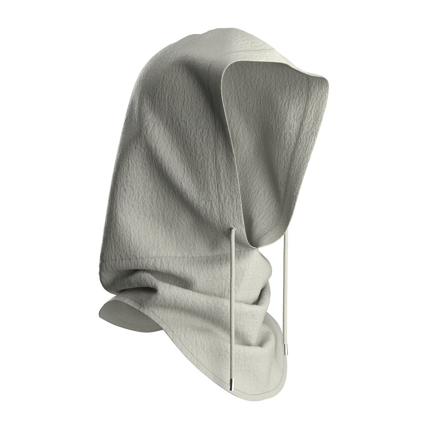 Grey Balaclava 3D model_1