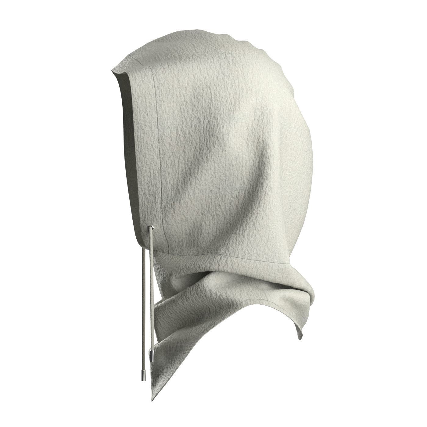 Grey Balaclava 3D model_6