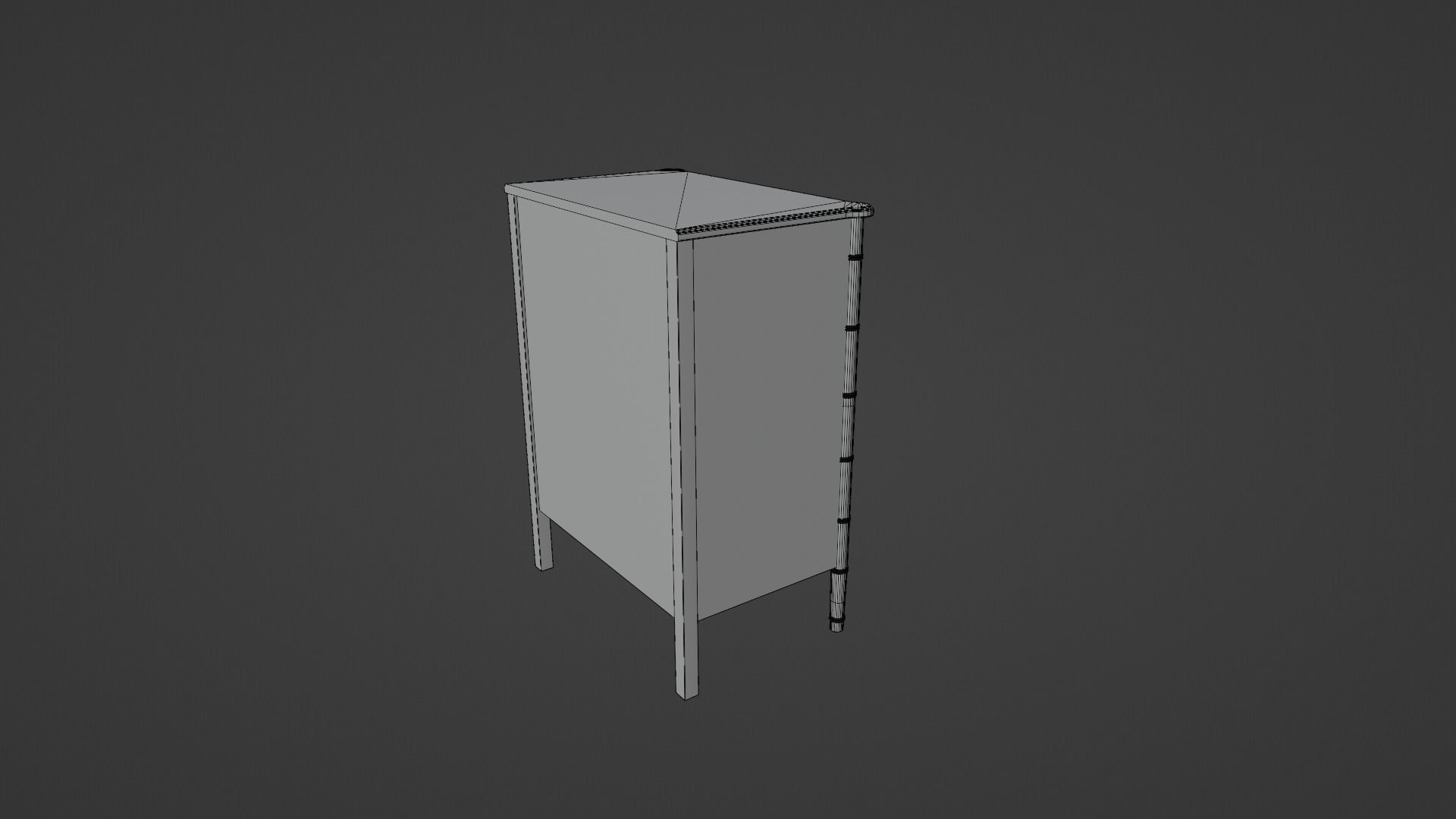 Art Deco Dresser Free 3D model_8