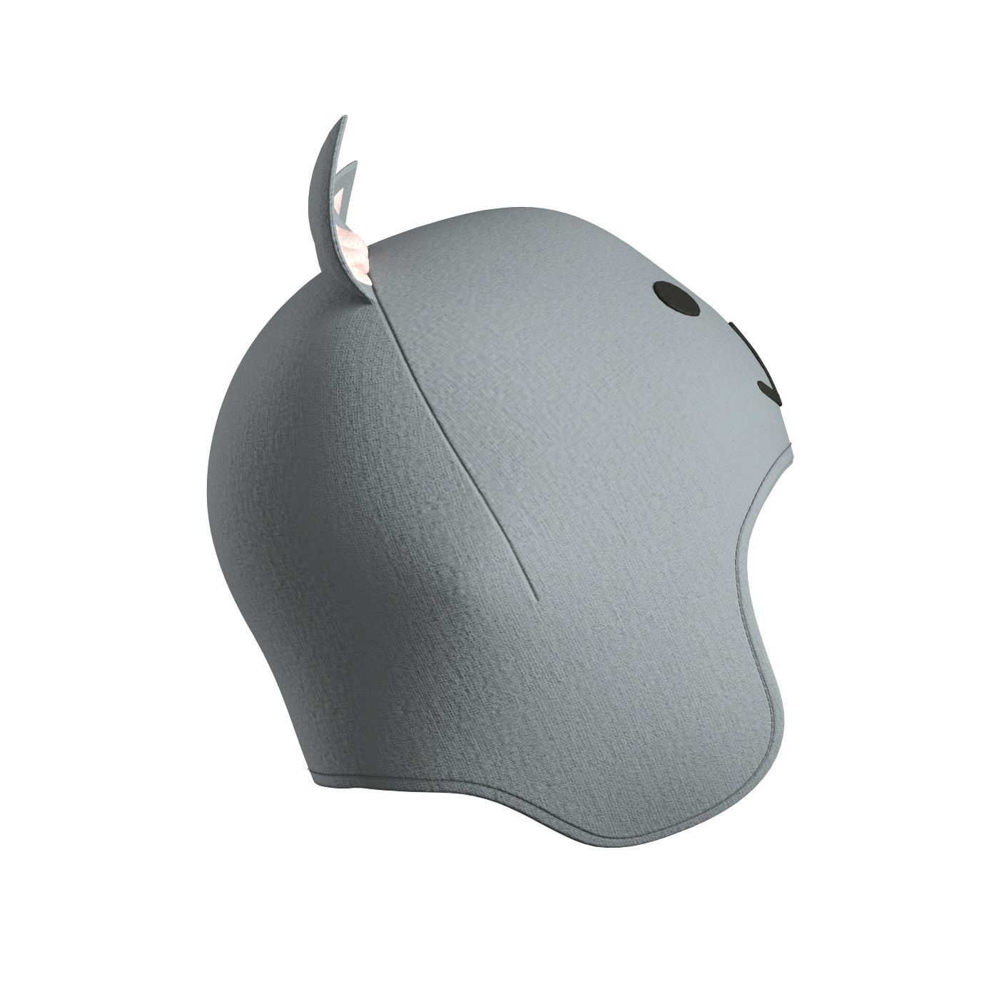 Kids Mouse Beanie 3D model_2