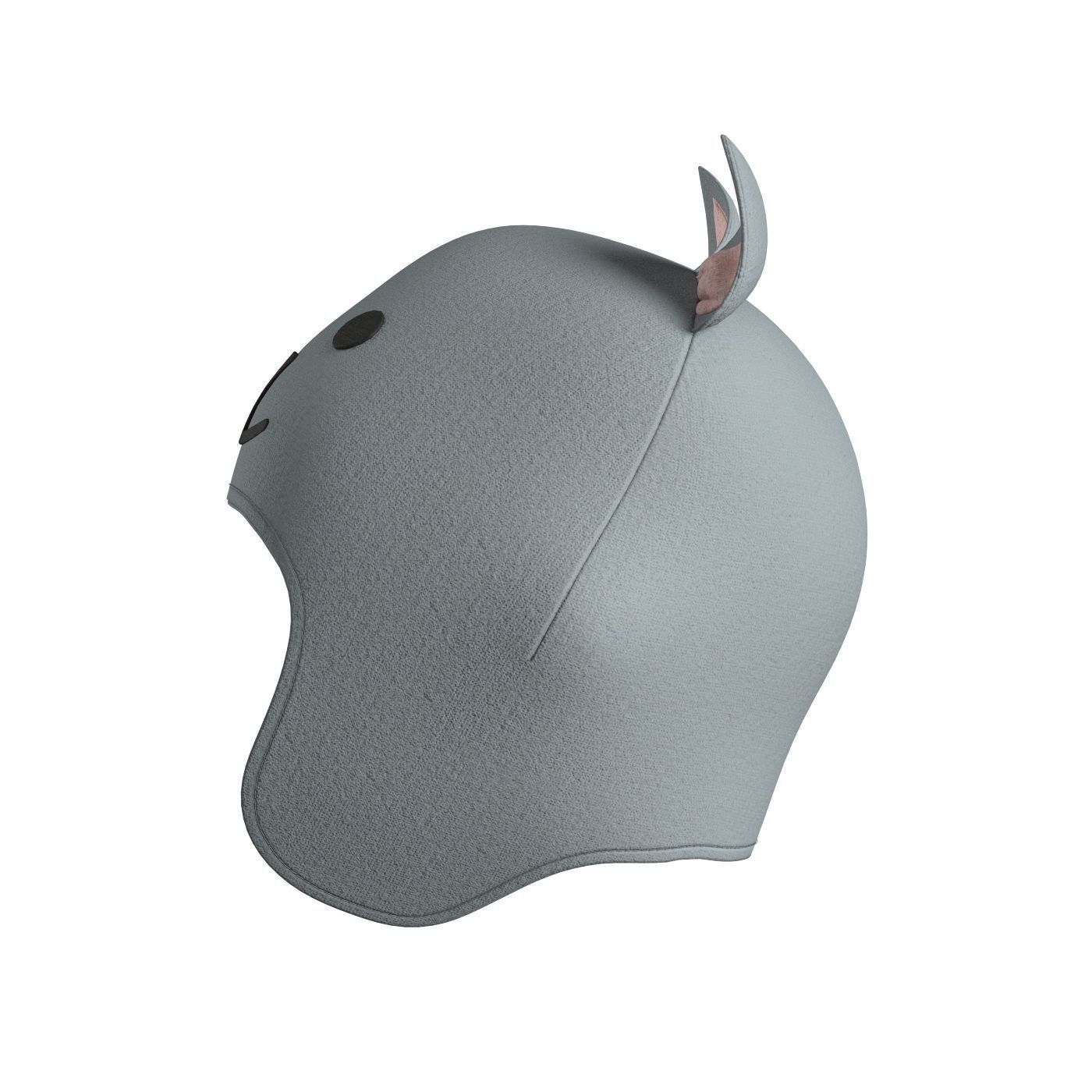 Kids Mouse Beanie 3D model_6