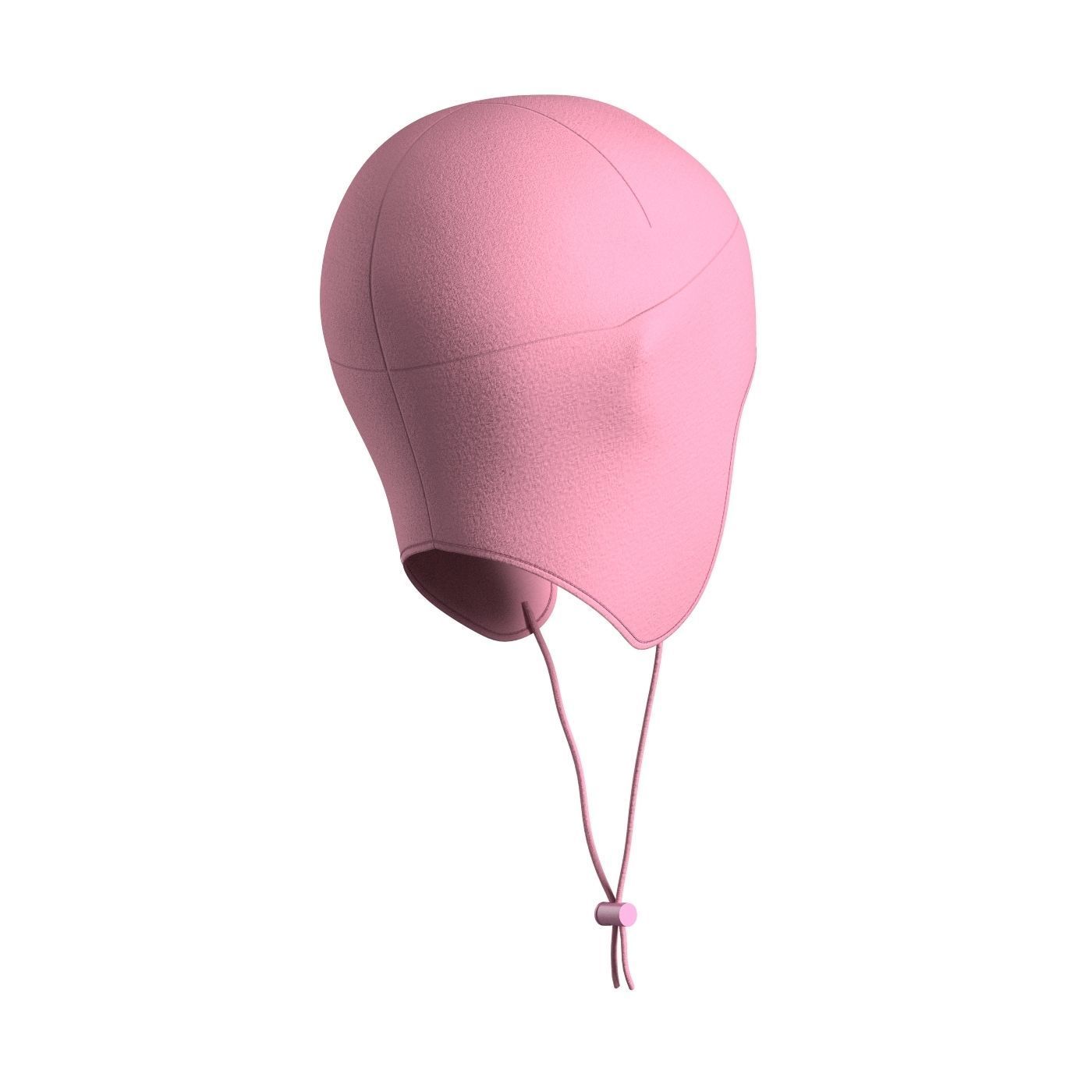 Kids Pink Beanie 3D model_3