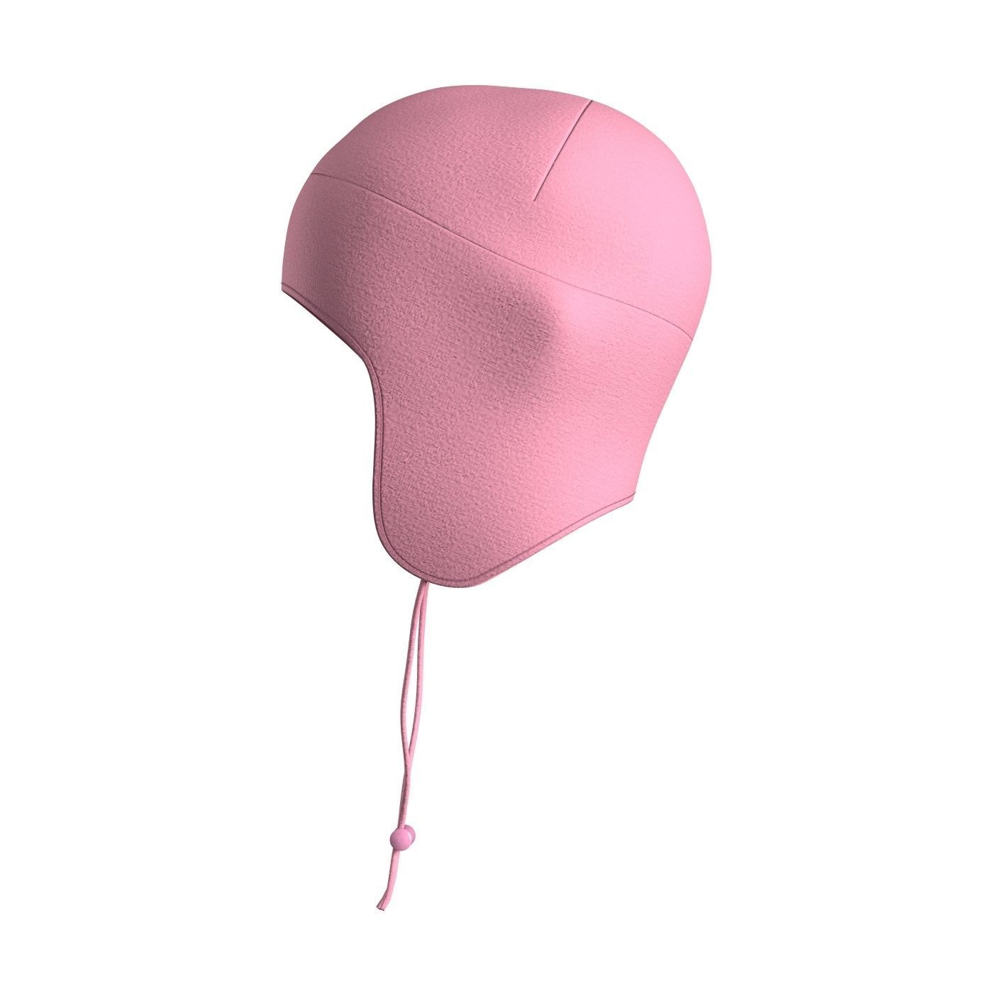 Kids Pink Beanie 3D model_6