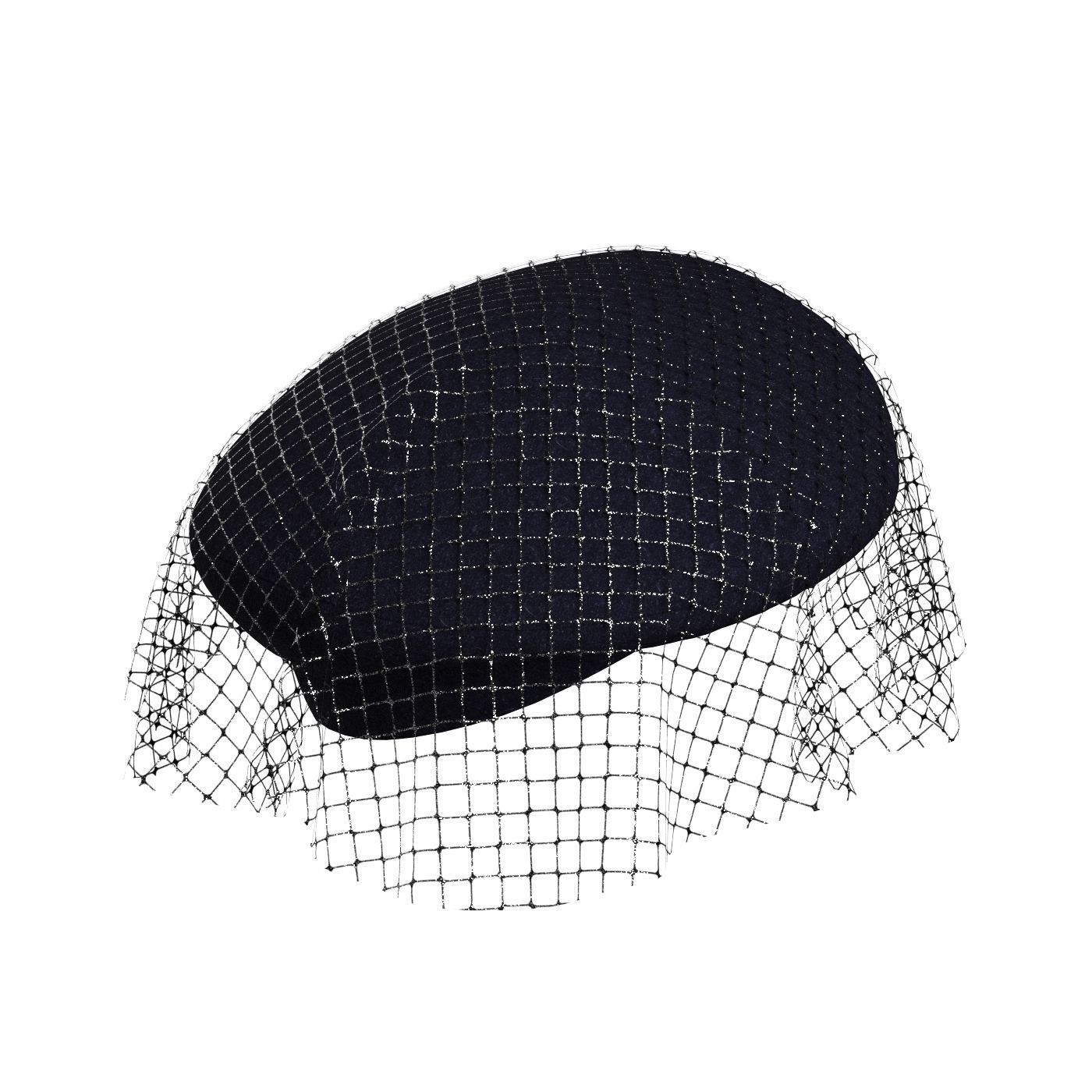 Mesh Beret 3D model_3