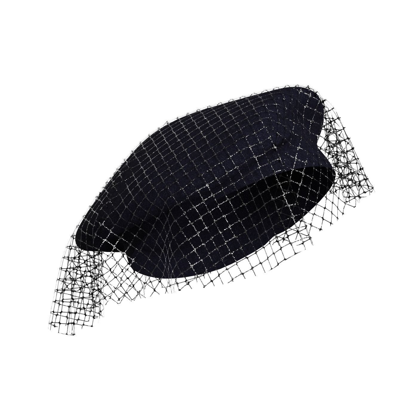 Mesh Beret 3D model_1