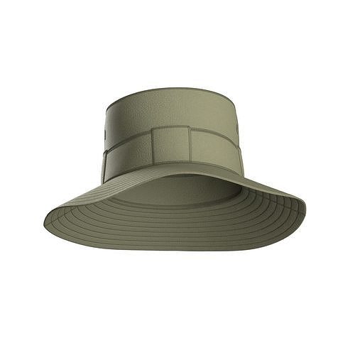 Olive Bucket Hat 3D model