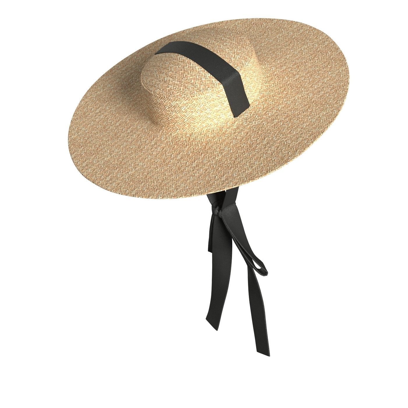Ribbon Garden Hat 3D model_3