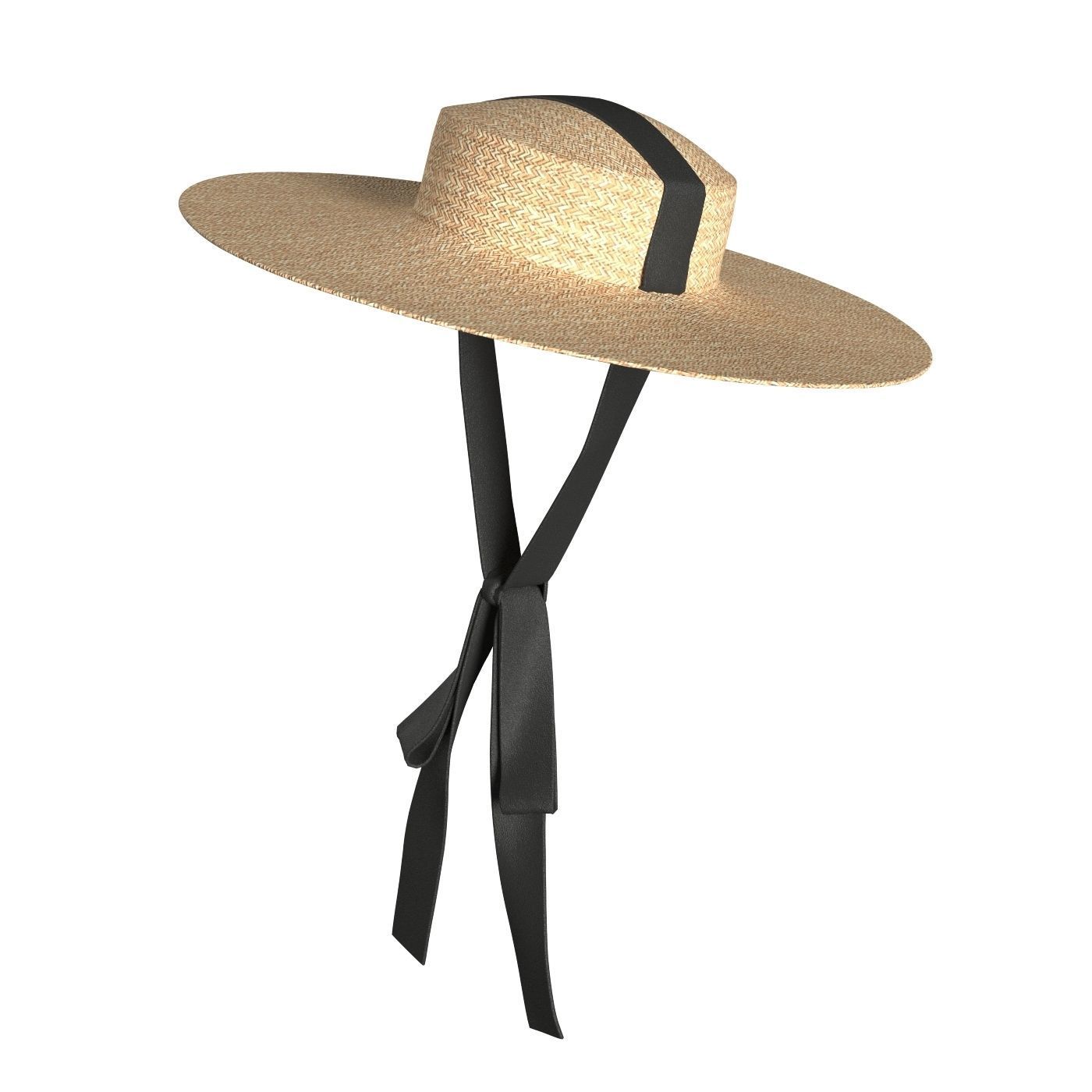 Ribbon Garden Hat 3D model_7