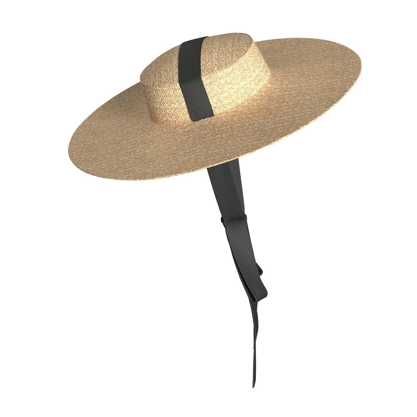 Ribbon Garden Hat 3D model_2