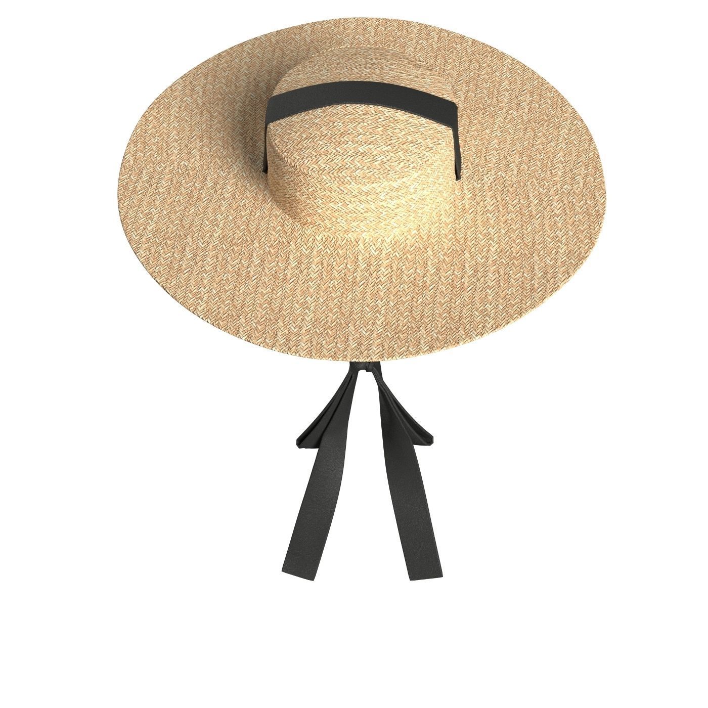 Ribbon Garden Hat 3D model_4