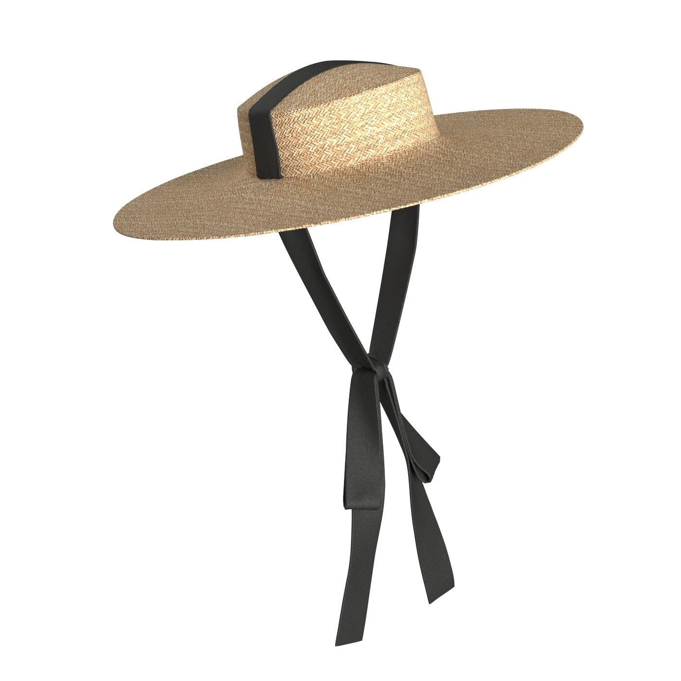 Ribbon Garden Hat 3D model_1