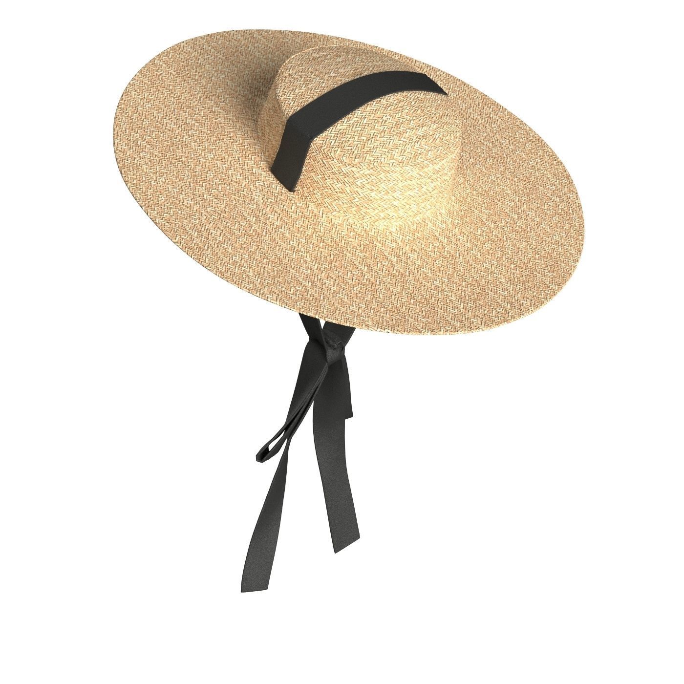 Ribbon Garden Hat 3D model_5
