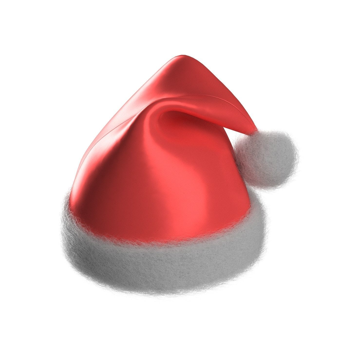 Santa Hat 3D model_4