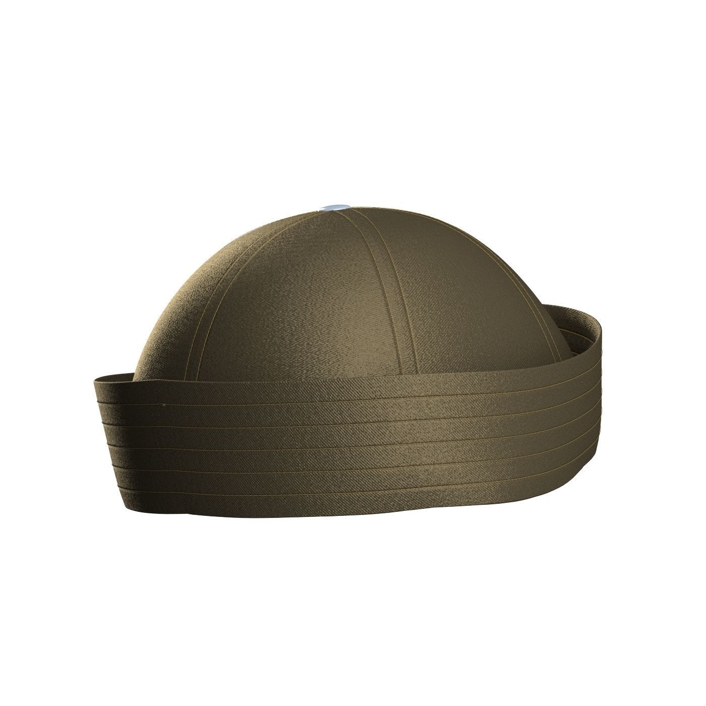 Twill Sailor Hat 3D model_3