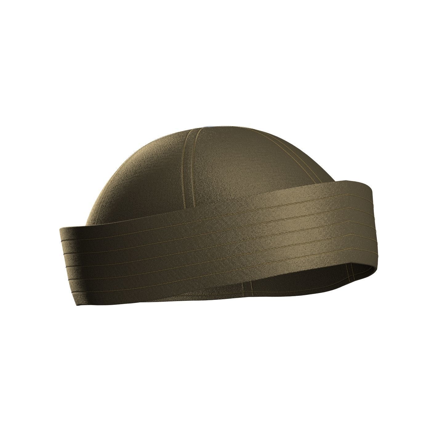 Twill Sailor Hat 3D model_1