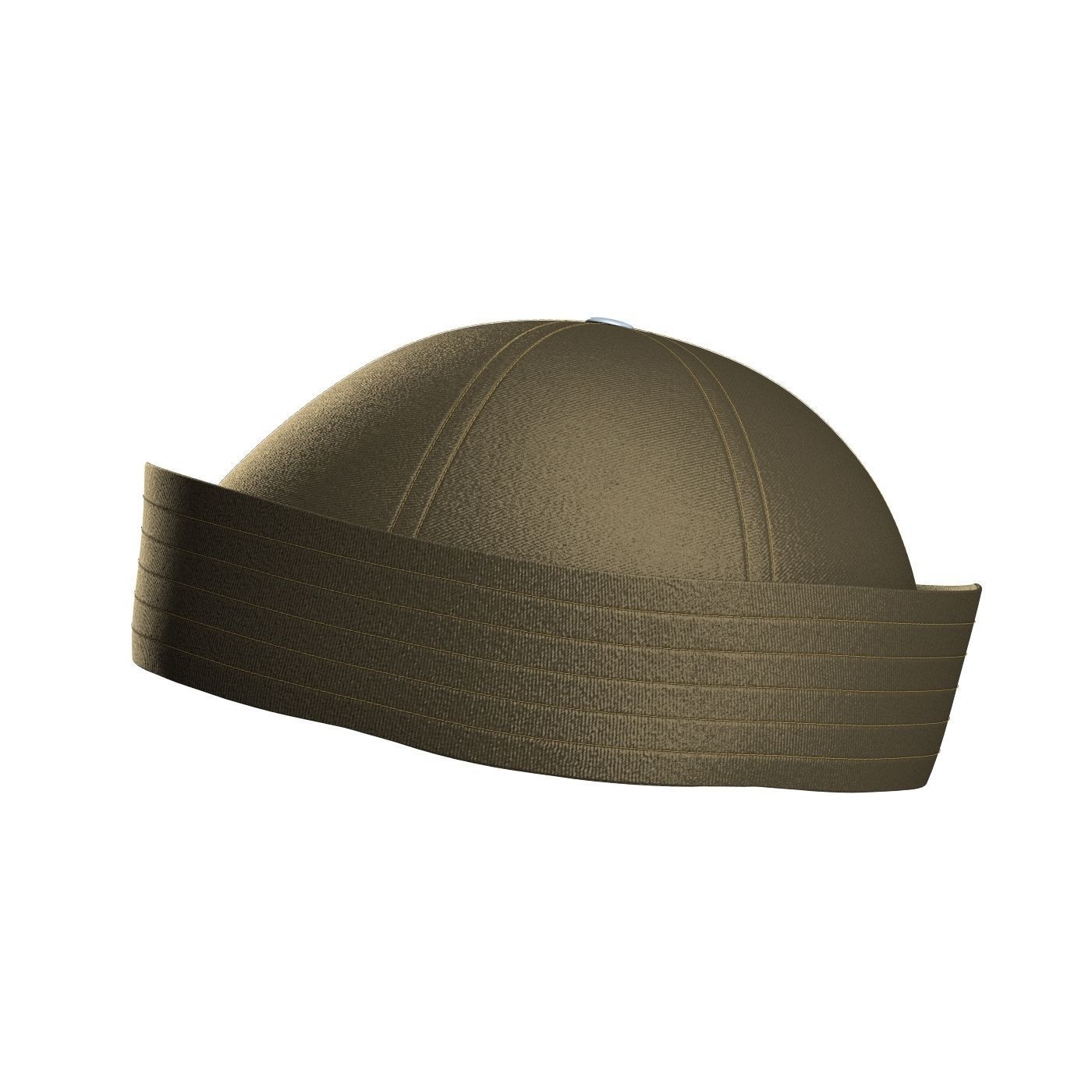 Twill Sailor Hat 3D model_6