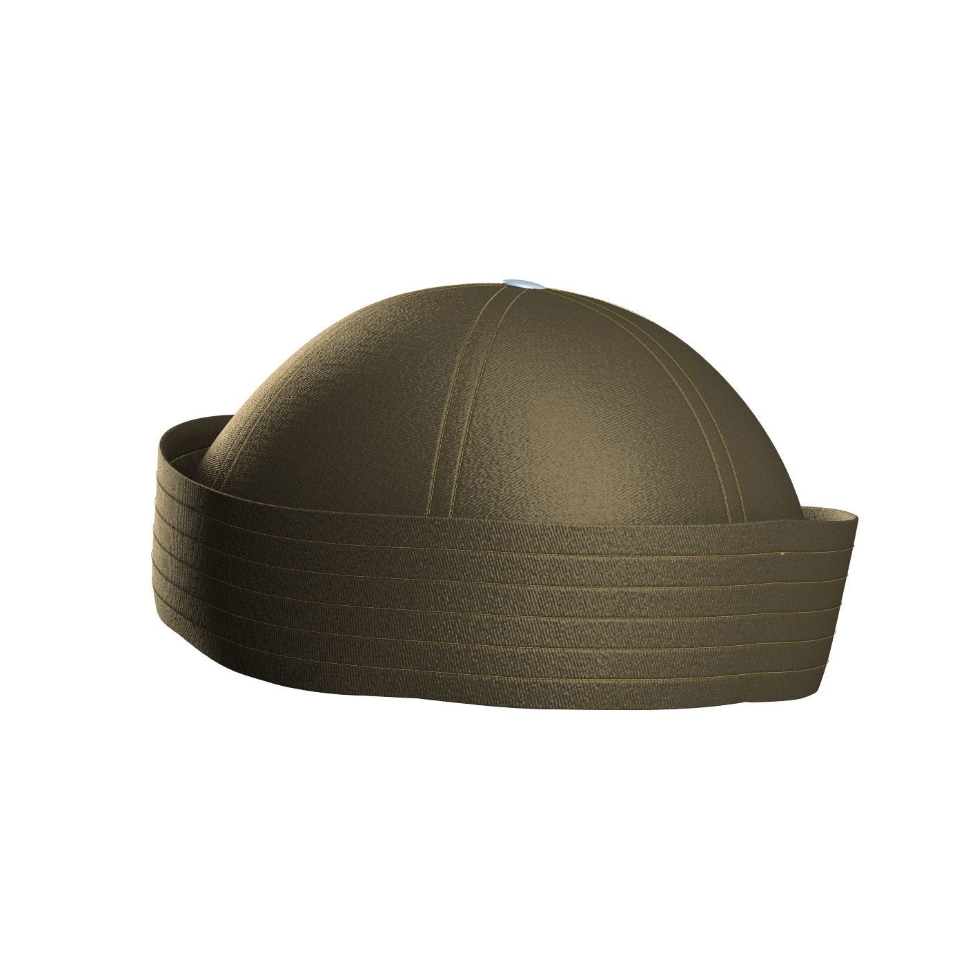 Twill Sailor Hat 3D model_5