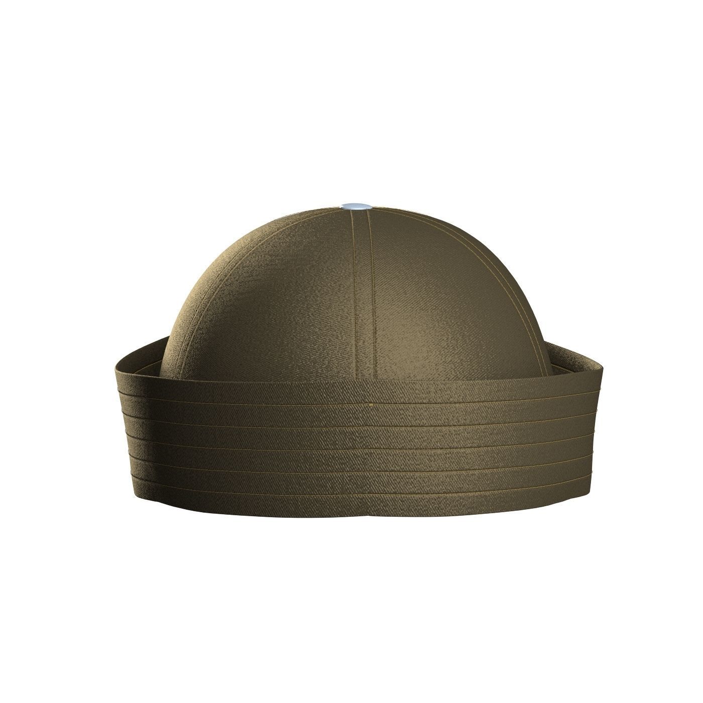 Twill Sailor Hat 3D model_4
