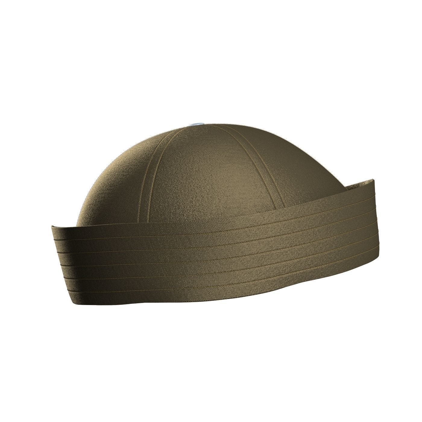 Twill Sailor Hat 3D model_2