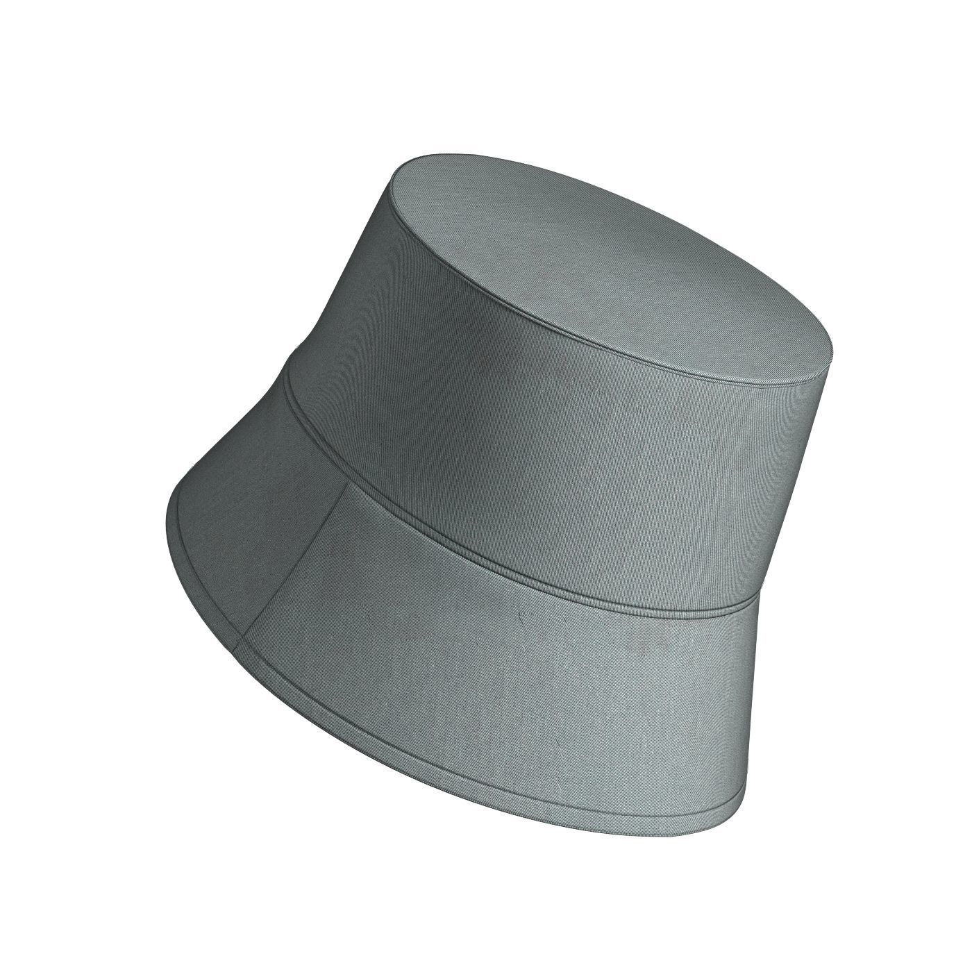 Vintage Cotton Bucket 3D model_5