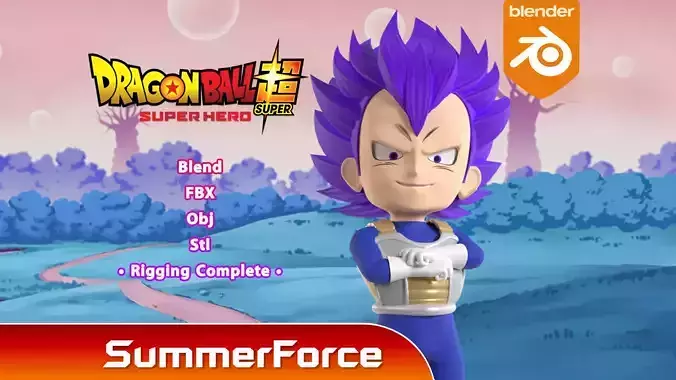 Ultra Ego Vegeta SD - Dragonball Super 3D model