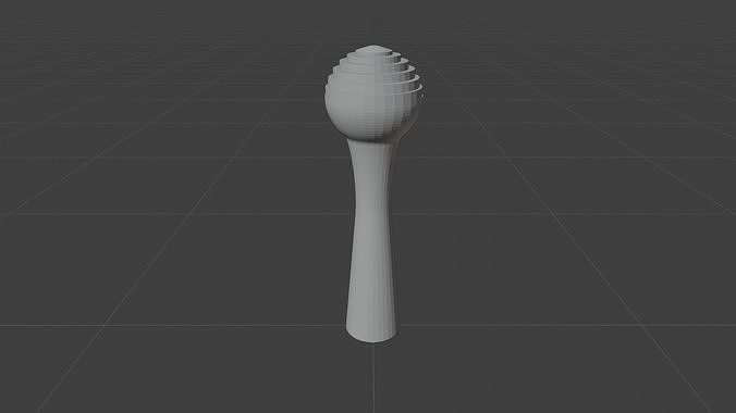 Void pilar decoration Low-poly 3D model