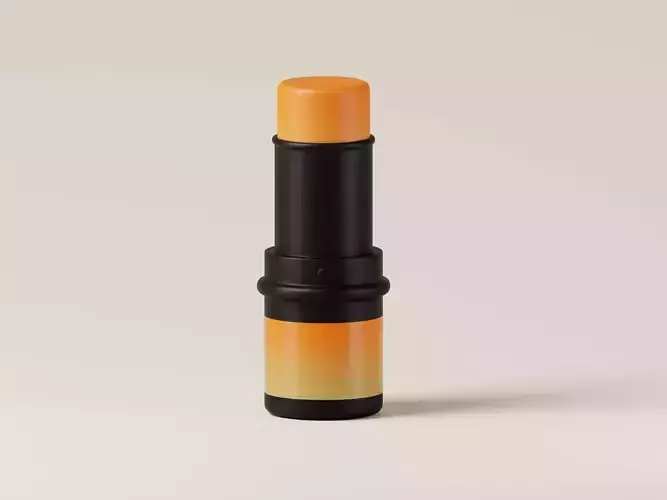 Cosmetic Lip Balm 3D Model Low-poly 3D model