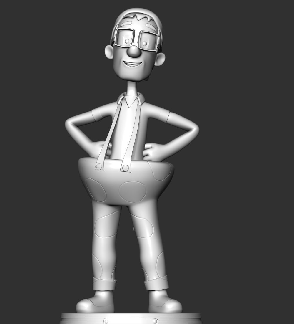 Captain Turbot  CowPants 3D print model_10