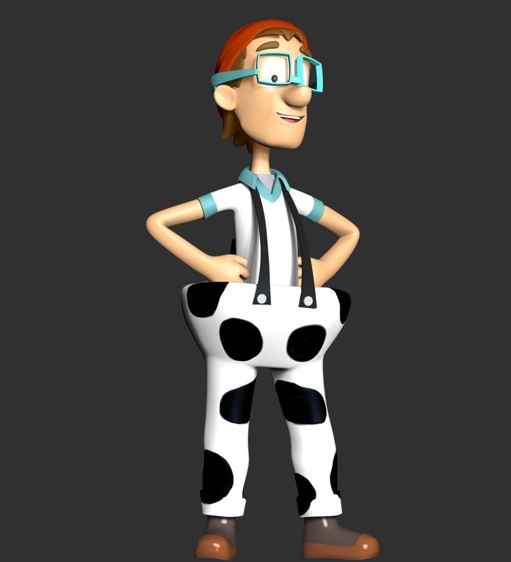 Captain Turbot  CowPants 3D print model_5