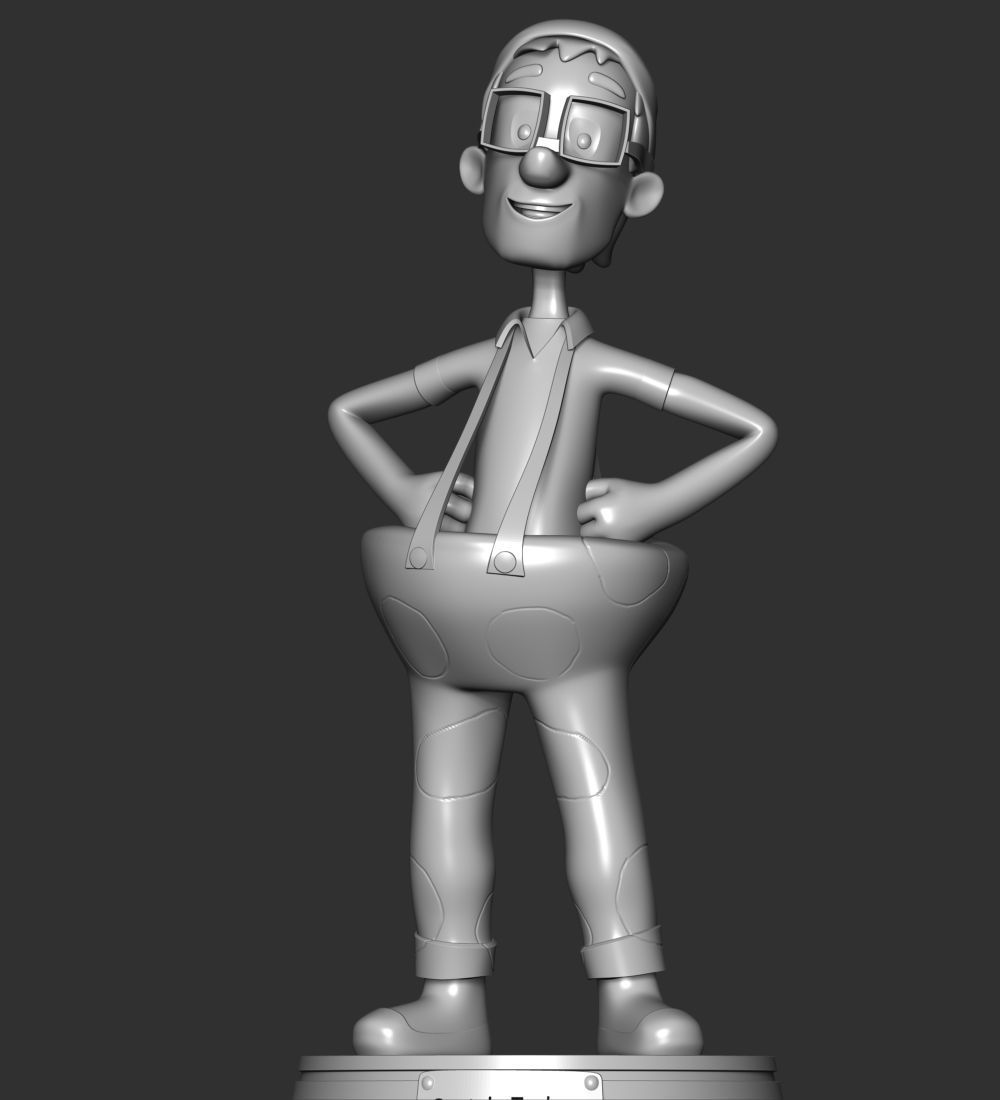 Captain Turbot  CowPants 3D print model_3