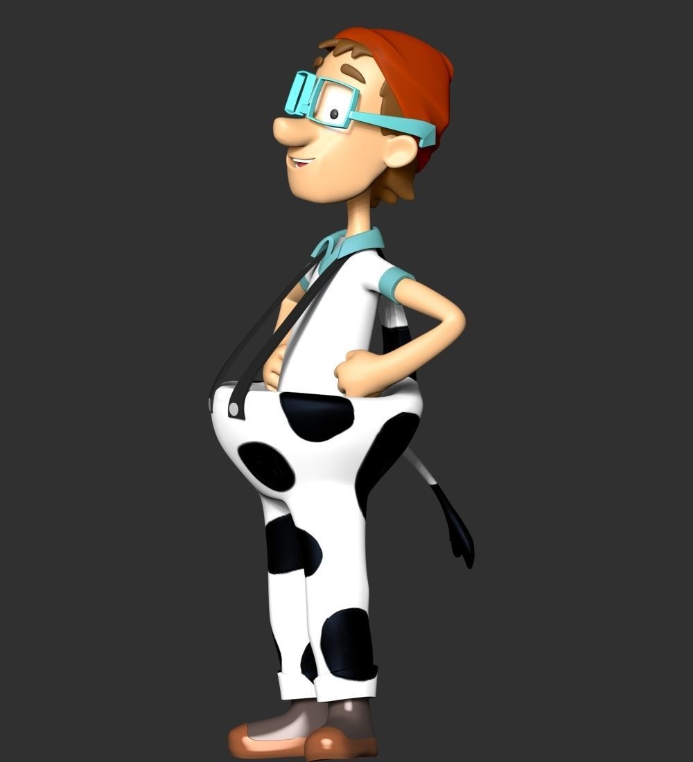 Captain Turbot  CowPants 3D print model_6