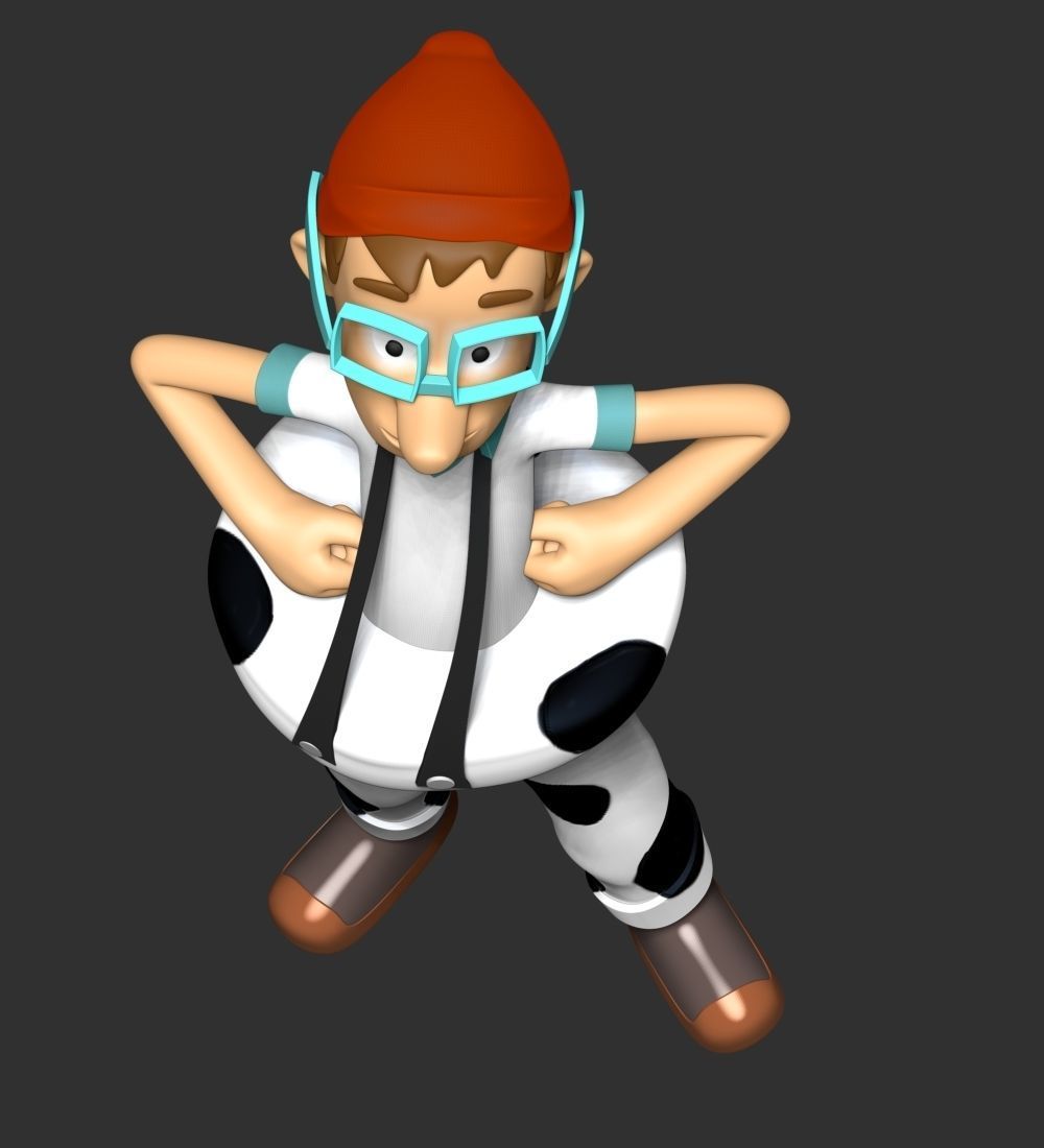 Captain Turbot  CowPants 3D print model_8