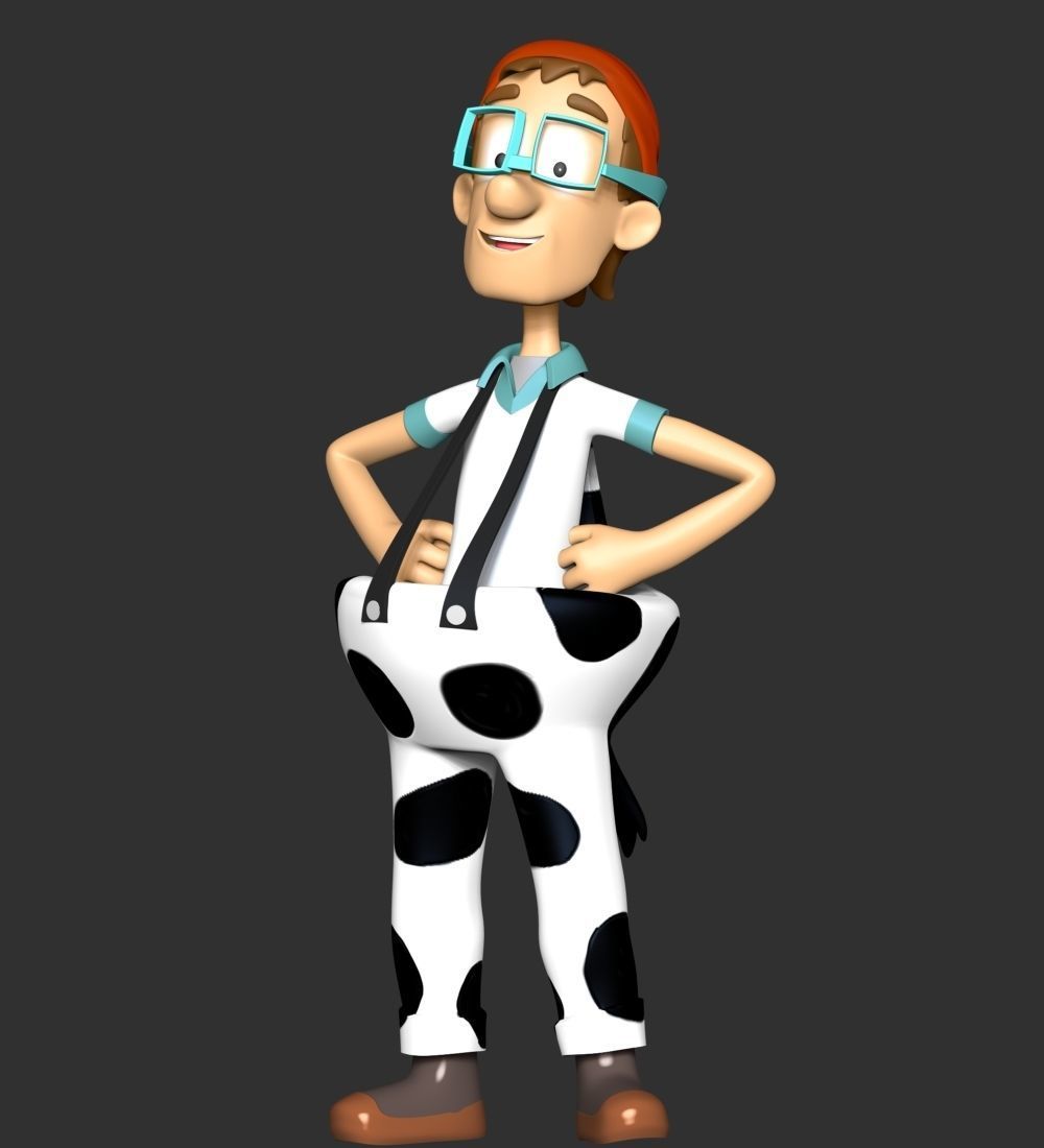 Captain Turbot  CowPants 3D print model_4