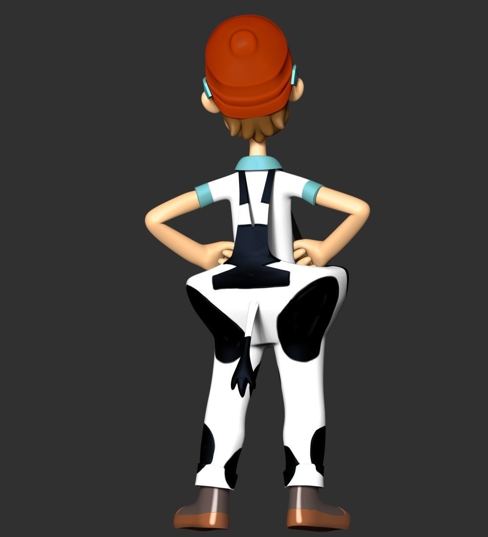 Captain Turbot  CowPants 3D print model_9