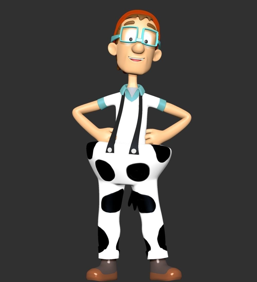 Captain Turbot  CowPants 3D print model_2