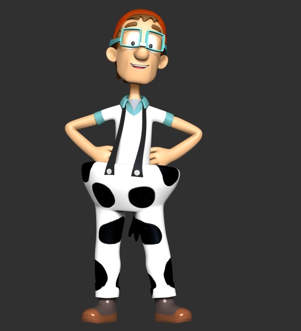 Captain Turbot  CowPants 3D print model_7