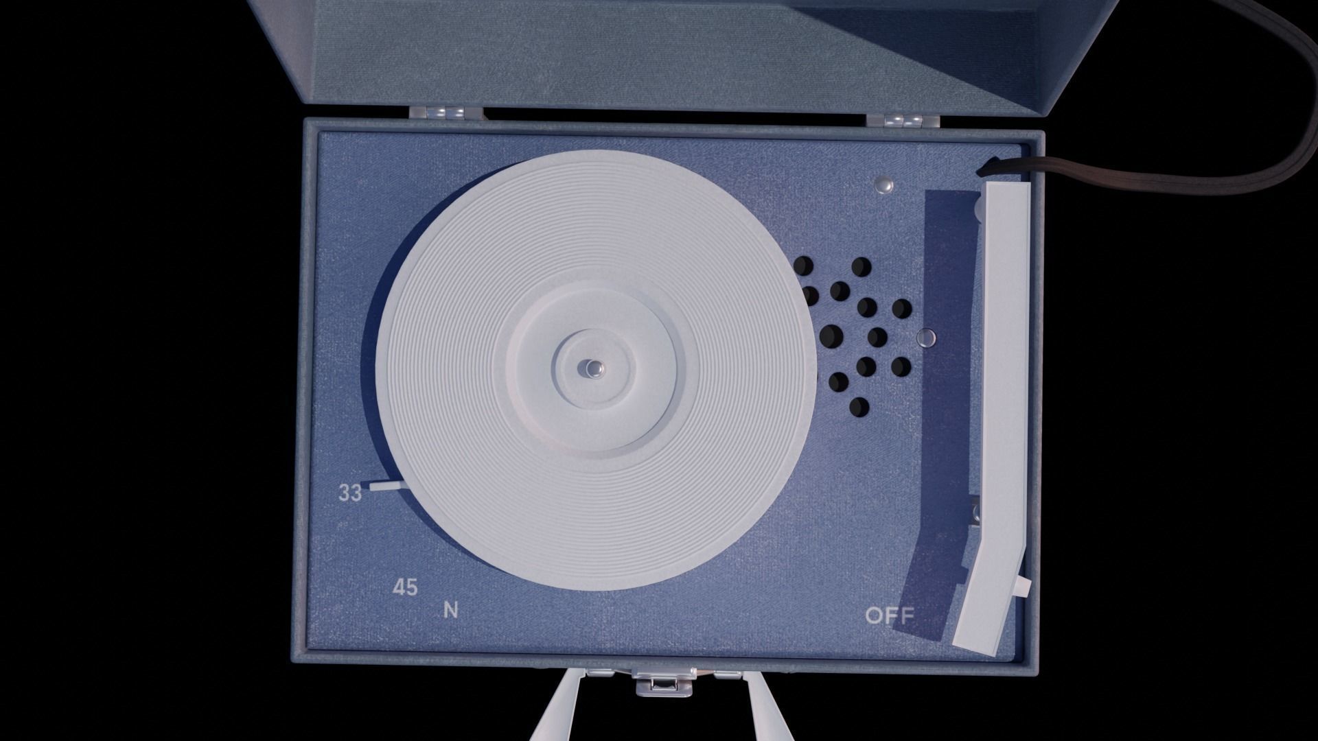 Emerson Model 101 Record Player 3D model_3