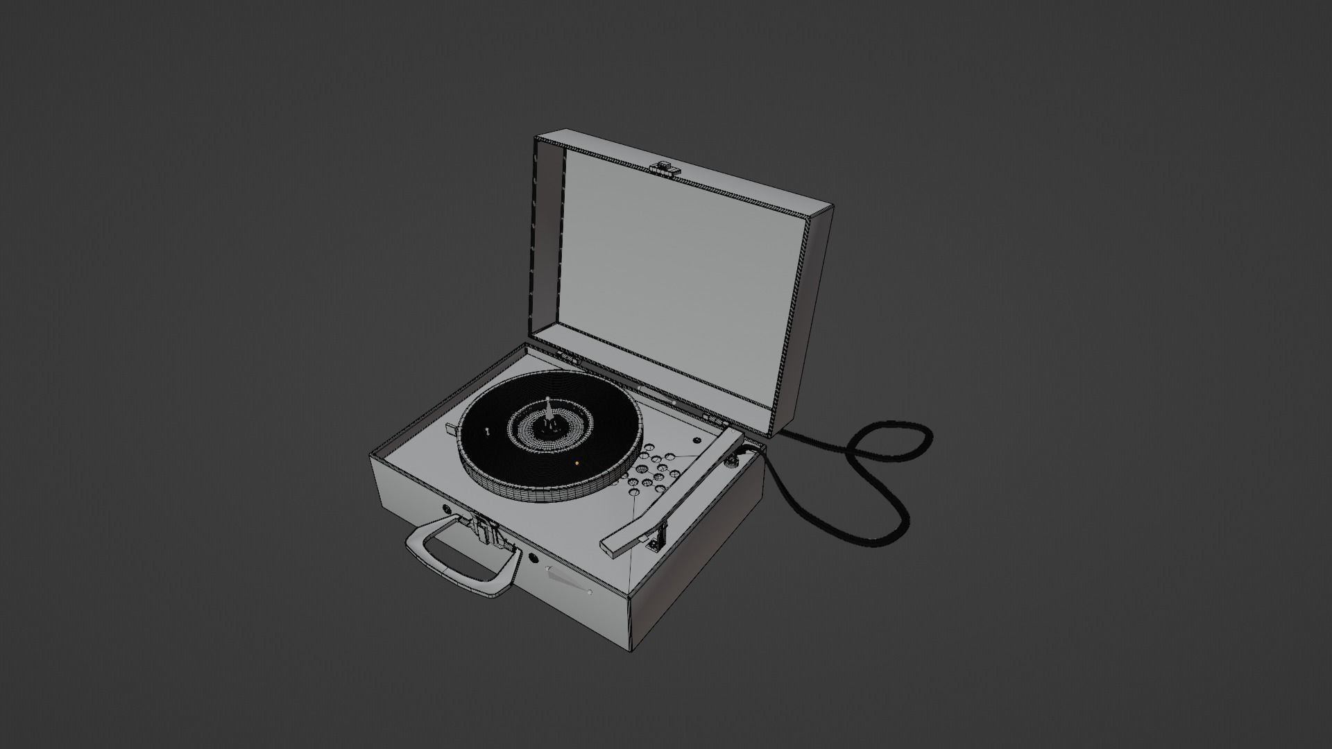 Emerson Model 101 Record Player 3D model_5