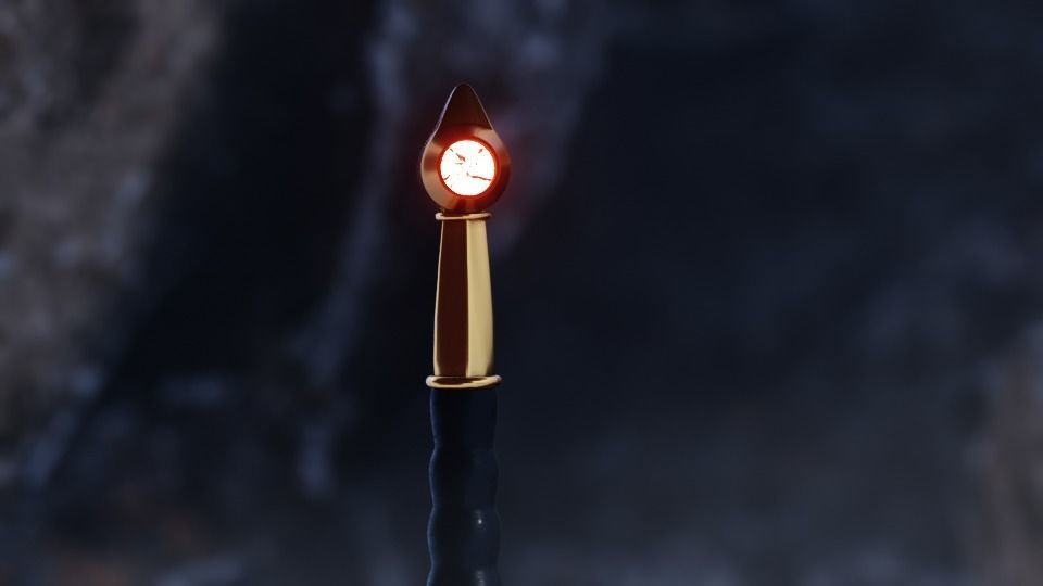 Sword in Cave Free low-poly 3D model_2