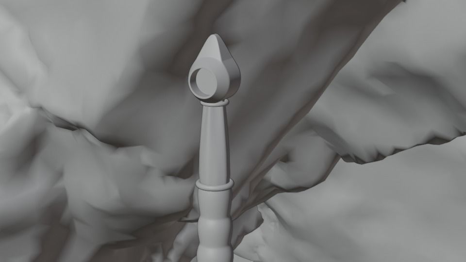 Sword in Cave Free low-poly 3D model_12