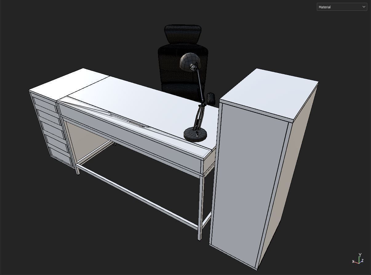 Ikea table 3D model_8